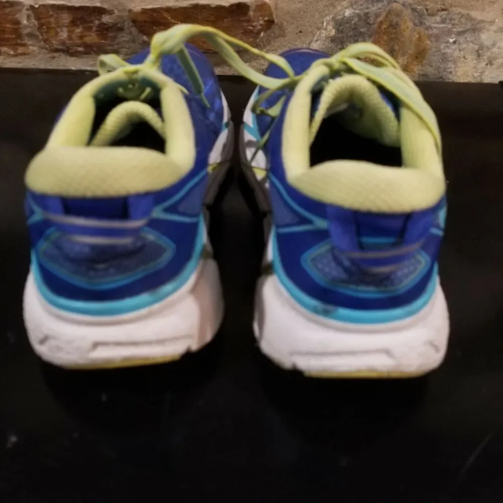 Hoka One One Clifton 2 Running Shoes Women’s Size 10 Blue Yellow